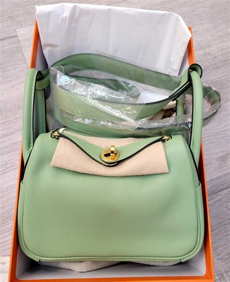 hermes mini lindy green